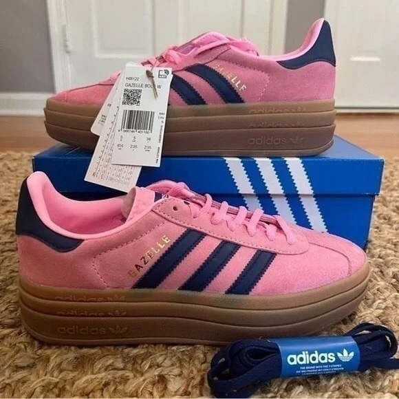 Adidas Women's Pink Gazelle Sneakers - Picture 3 of 5